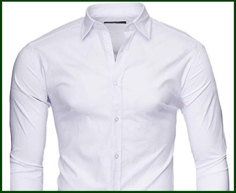 Camicia slim fit bianca maniche lungo | Grandi Sconti | Camicia Slim Fit