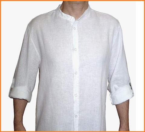 Camicia coreana bianca ragazzo | Grandi Sconti | Camicie coreana