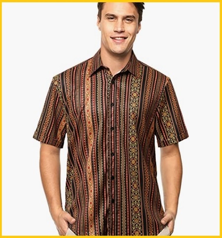 Camicie Hawaiane Uomo Manica Lunga