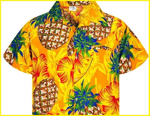 Camicia hawaiana gialla