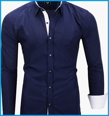 Camicia sportiva doppio colore maniche lunghe