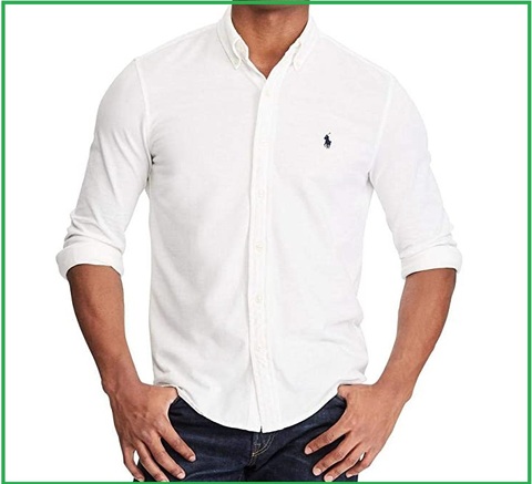 Camicia Bianca Polo Ralph Lauren Uomo