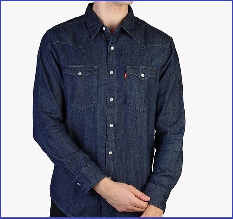 Camicia jeans uomo levis | Grandi Sconti | Camicie su misura