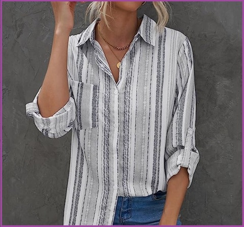 Camicia a righe verticali