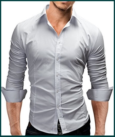 Camicia Sportiva Da Uomo Slim Fit