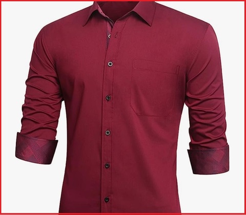 Camicia rossa da uomo