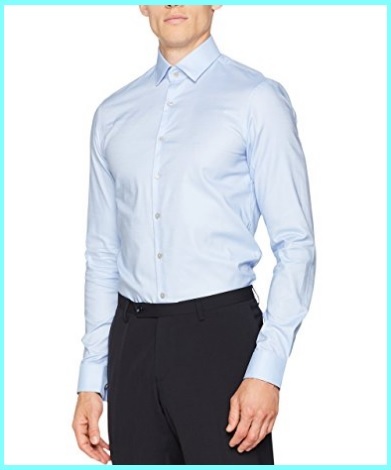 Camicia azzurra uomo slim fit