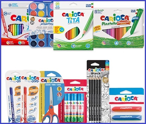 LAAT Cancelleria Chiara per Ufficio Scolastico Disegno per Bambini Studenti Cartoleria Scuola Creativa Set di 4 Pezzi 