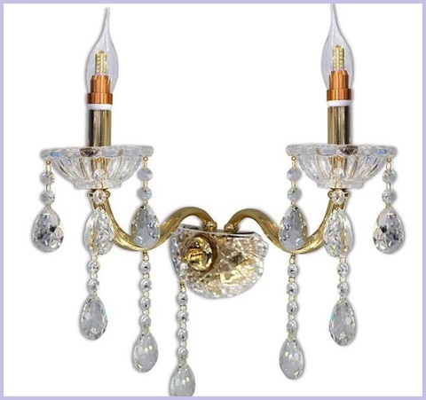 Candelabro Applique Cristallo