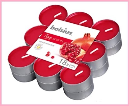 Candeline profumate rosse