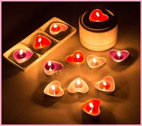 Candele piccole cuore