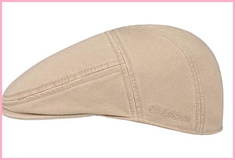 Cappello beige elegante uomo