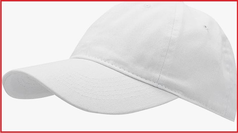 Cappellino bianco con visiera