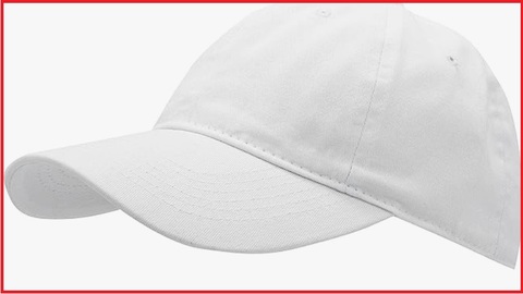 Cappellino Bianco Con Visiera