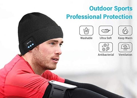 Cappellino bluetooth uomo running