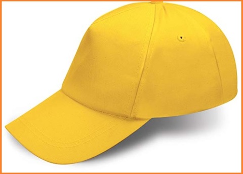 Cappellino giallo con visiera