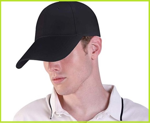 Cappello nero uomo visiera