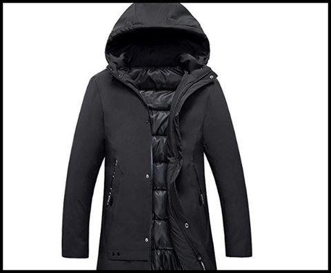 Cappotto Nero Uomo Inverno