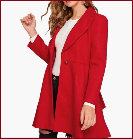 Cappotto rosso donna