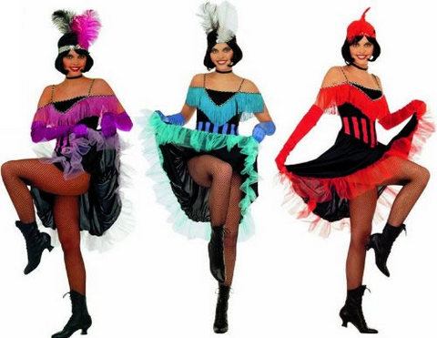 Costumi carnevale ballerine can can