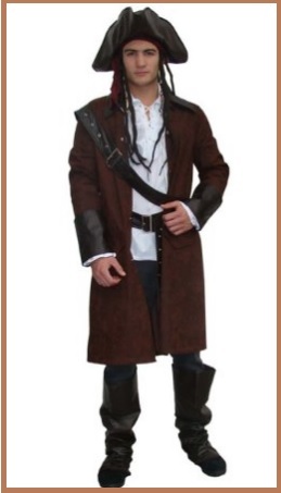 Costumi di carnevale in affitto jack sparrow