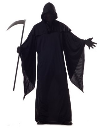 Costume intero famoso della morte per halloween