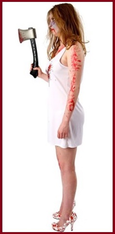 Costume Unico Da Zombie Donna Horror Halloween