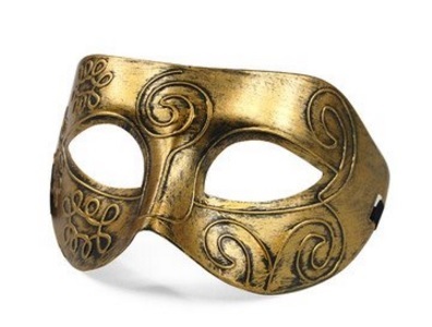 Maschera Piccola Veneziana Dal Colore Oro