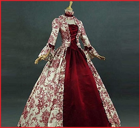 Costumi teatrali 800 dama del barocco