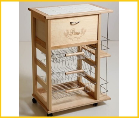 Carrello portafrutta shabby
