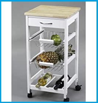 Carrello cucina portafrutta con ruote