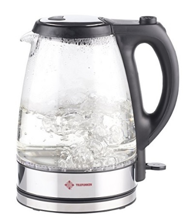 Bollitore In Vetro Con Recipiente Ergonomico