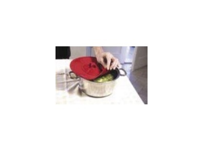 Chiusura Pentola In Silicone Rosso