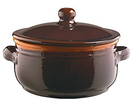 Tegame Con Coperchio Classico In Terracotta