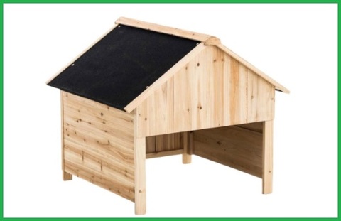 Box per cani da esterno in legno