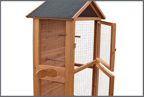 Gabbie legno pappagalli 2 ante | Grandi Sconti | Gabbie per animali domestici Casette in legno