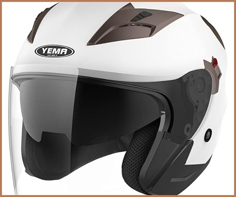 Casco Jet Doppia Visiera