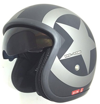 Casco stile touring con stella per scooter