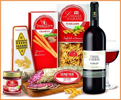 Cesti di natale gourmet alimentari