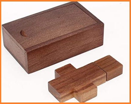 Pen drive memory stick croce legno