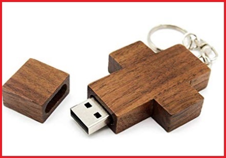 Chiavetta usb a forma di croce legno