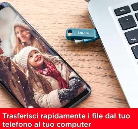 Chiavetta Usb Sandisk Ultra Dual Drive Go 128 Gb