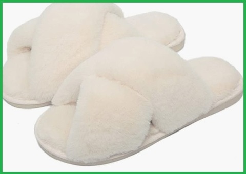 Pantofole Pelose Bianche
