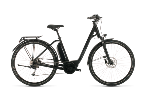 Cube town sport hybrid one 500 black n grey easy entry 46 cm | Grandi Sconti | Cicli Ballardin - ballardinbike