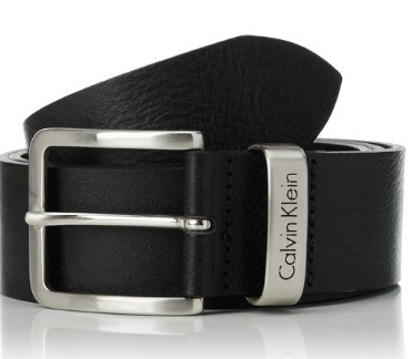 Cintura calvin klein da uomo casual in pelle