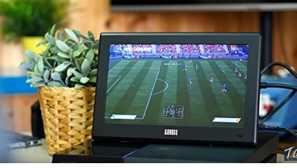 Televisore portatile august con lettore multimediale