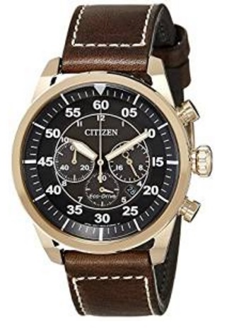 Orologio uomo citizen aviator cinturino in pelle