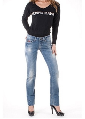 Jeans clink london per donna dal colore blu