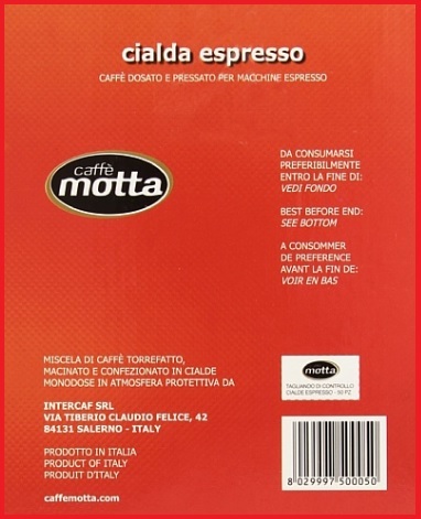 Cialde Caffè Monodose Motta