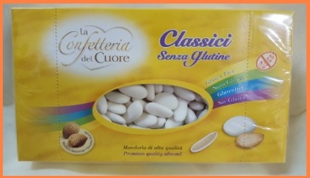 Confetti classici bianchi senza glutine per le nozze